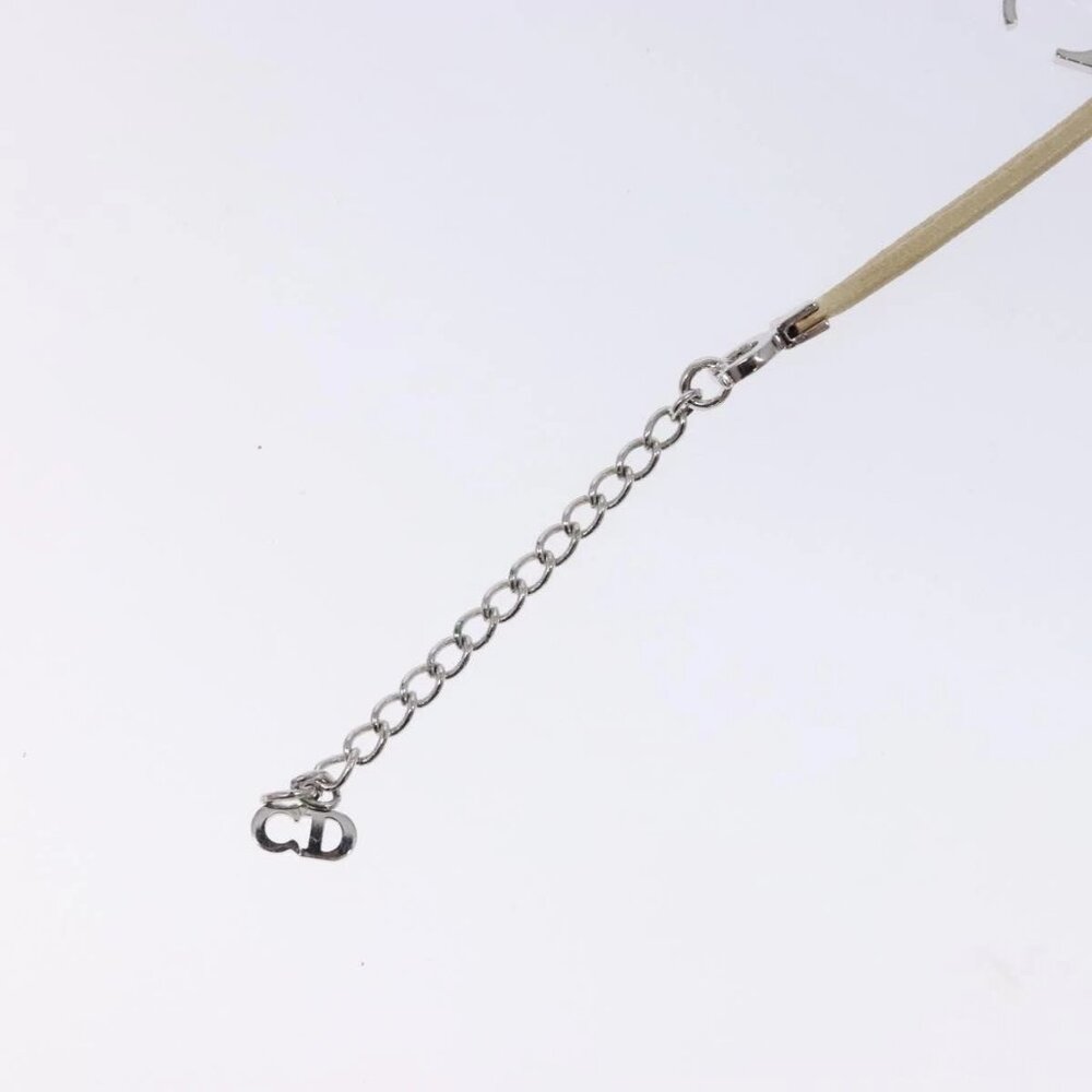 Christian Dior Bracelet Leather Beige Auth am8986 - Picture 7 of 10